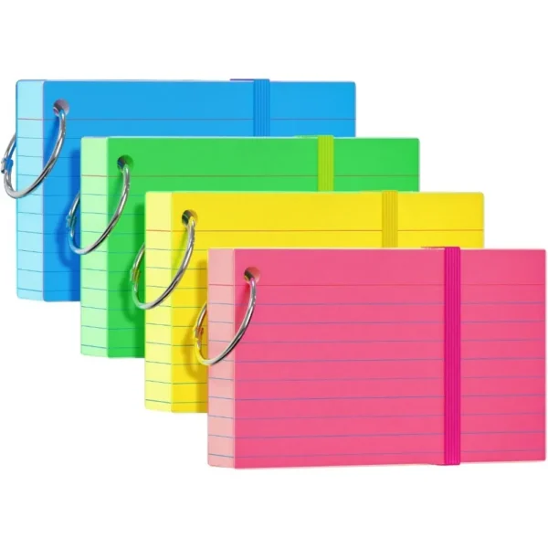 S06f0bc6b54284500bdc7dbc2cf2a23e3A.webp 3x5 Ruled Flash Cards with Ring