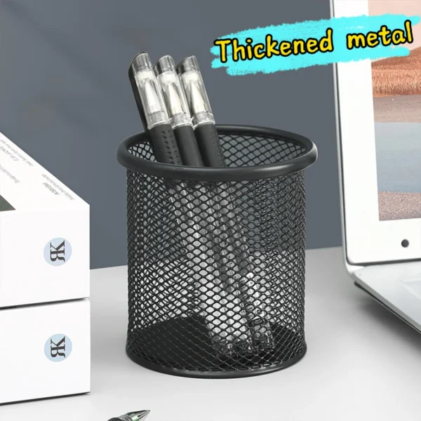 Metal Mesh Pen Cup