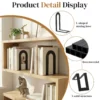 S2e01c9cf6dfe46beb328c15d2713ed6ds.webp Minimalist Metal Bookends (Set of 6)