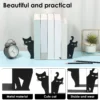 Peeping Cat Metal Bookends (2 pcs)
