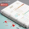 Clear A4 4-Hole D-Ring Folder