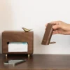 S6a93e3be84f44e798b0fd6a911fb6147q.webp Walnut Wooden Phone Stand