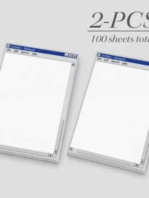 Retro Computer Window Sticky Notes (2 pcs)