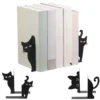 Peeping Cat Metal Bookends (2 pcs)
