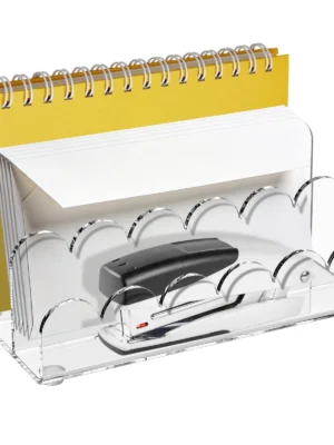 3-Compartment Acrylic File Holder