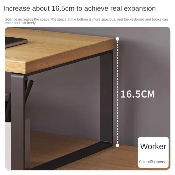 S8f5a86c509b448968a9c1ace3d6ea8f5A.webp Desktop Monitor Riser Shelf