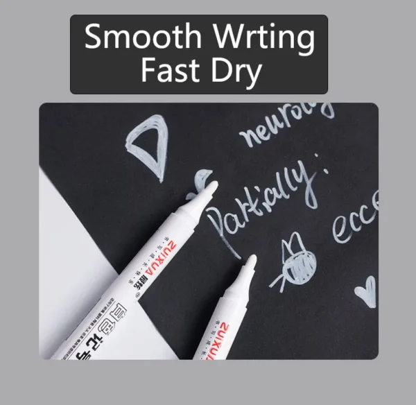 White Oil-Based Marker Pens