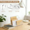 3-Compartment Acrylic File Holder
