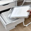 Transparent A4 File Boxes with Lids (Set of 2)