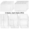 A5 PVC Zipper Binder Pouches (15 pcs)