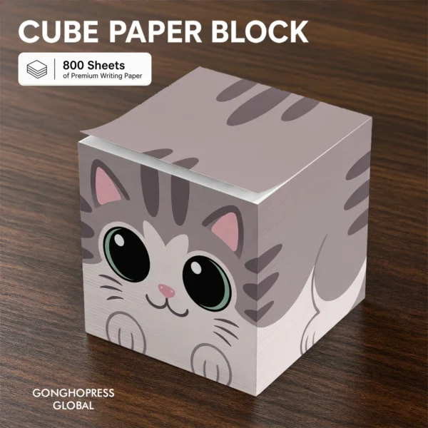 Tabby Cat Memo Cube (800 Sheets)